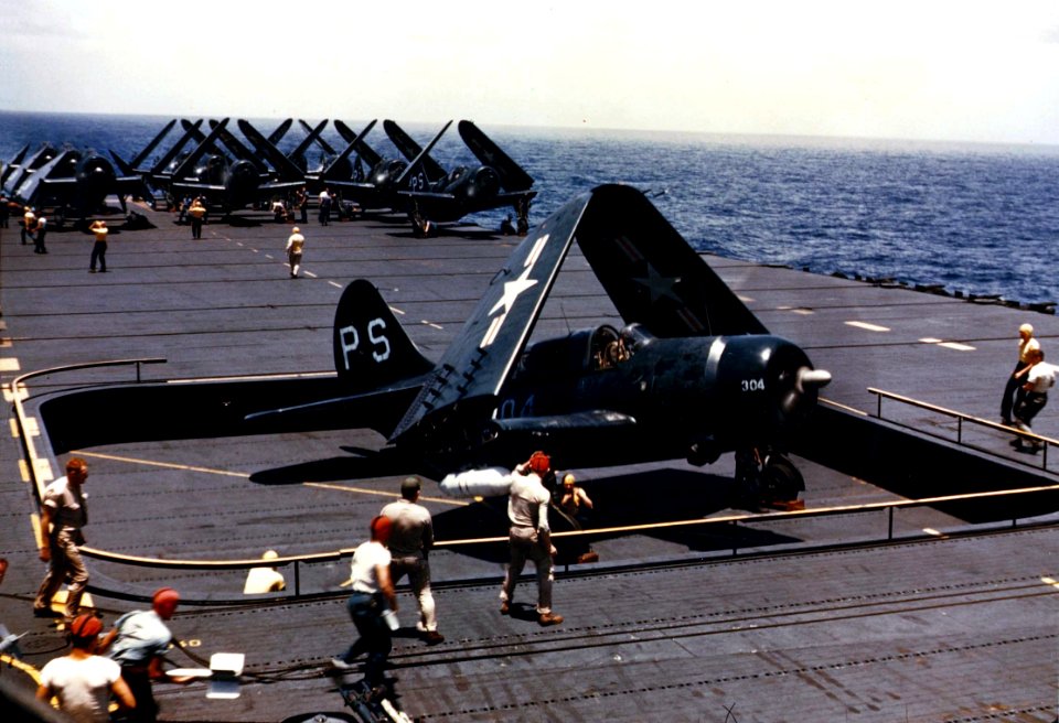 SB2C-5 VA-9A on USS Philippine Sea 1948