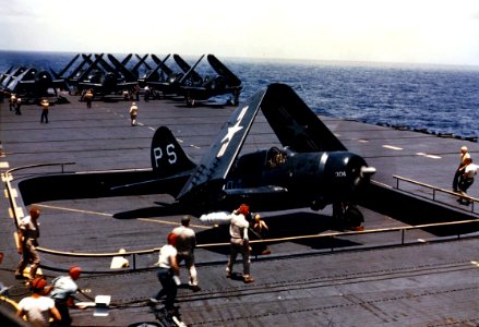SB2C-5 VA-9A on USS Philippine Sea 1948
