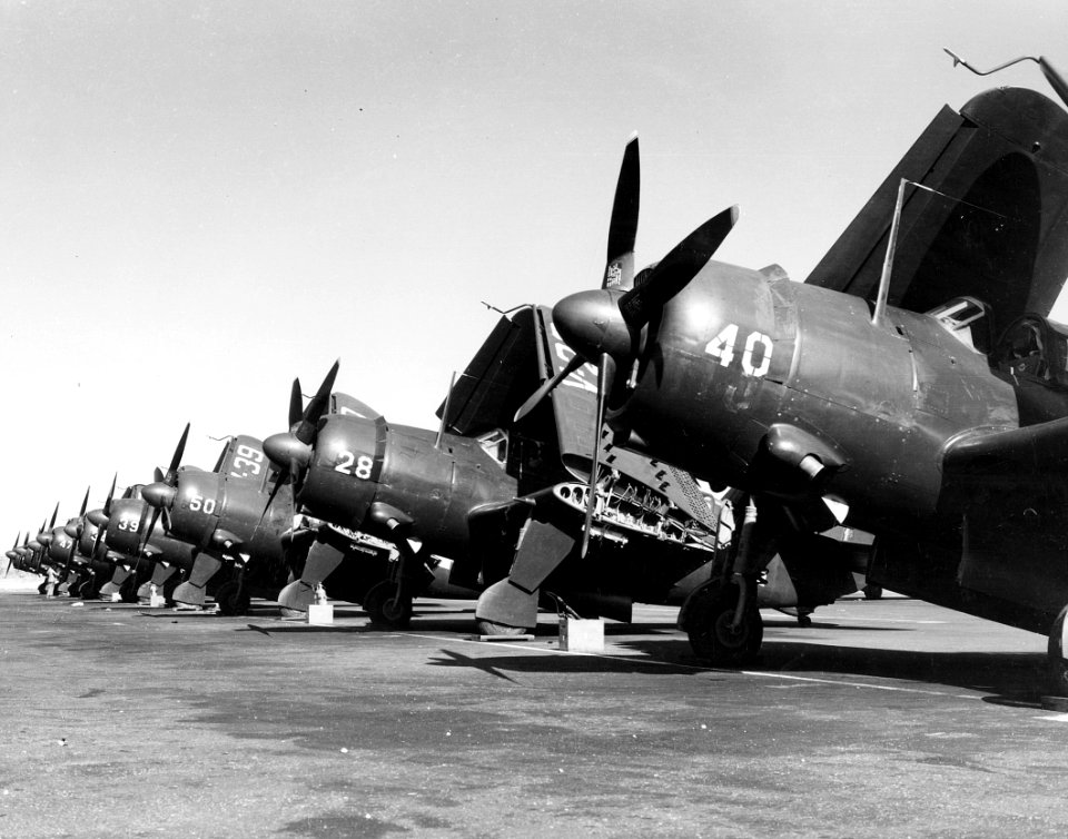 SB2Cs VMSB-333 at MCAS Ewa c1945
