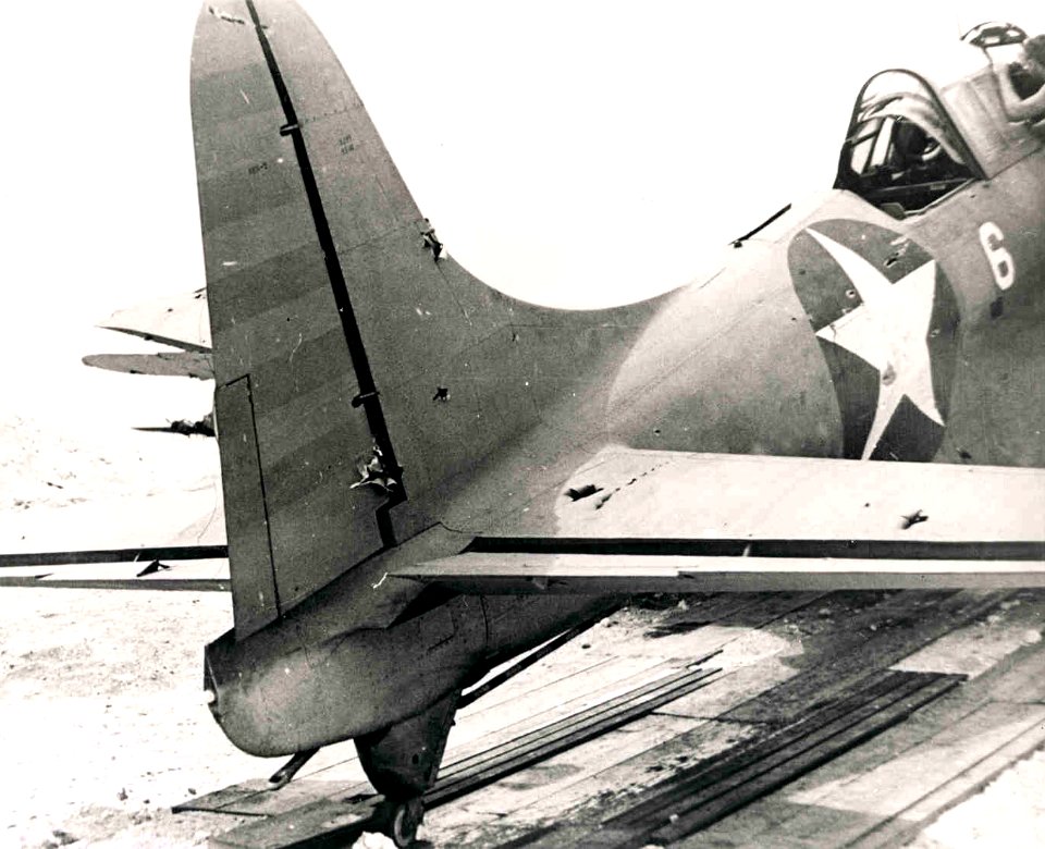 SBD-2 tail VMSB-241 Midway June 1942