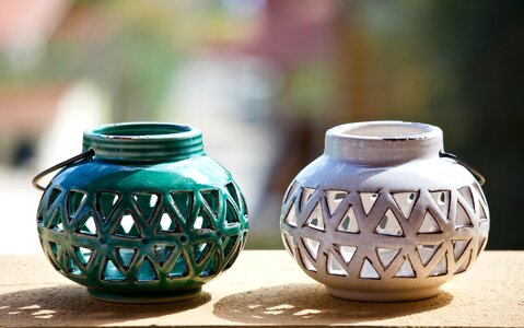 Handmade container pottery photo