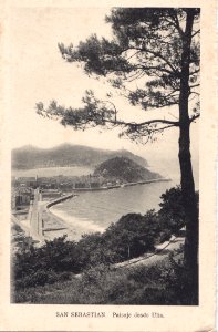 San Sebastian, Espanha, inicio do Séc. XX, Paisaje desde Ulia, Arquivo de Villa Maria, Angra do Heroísmo, Açores.
