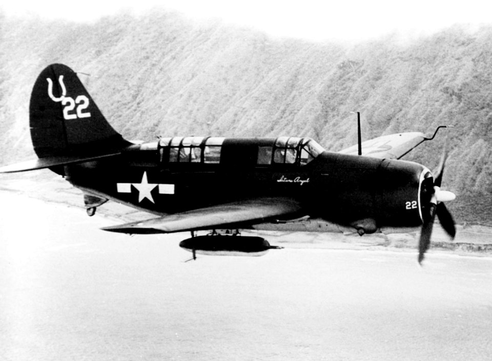 SB2C-3 VB-7 off Formosa c1944