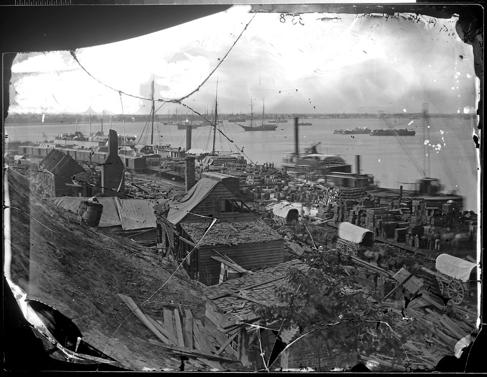 Scene after explosion of ordnance boat at City Point, Va (4153706260)