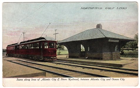 Scene along Atlantic City and Shore Railroad, between Atlantic City and Ocean City - Northfield Golf Links photo