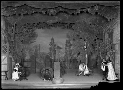 Scene from Boccaccio at Östermalmsteatern 1904 - SMV - ÖT009