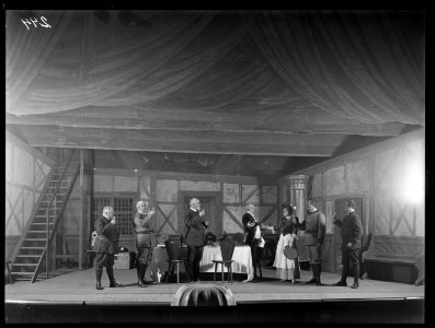 Scene from En lektion at Svenska teatern 1905 - SMV - SvT026