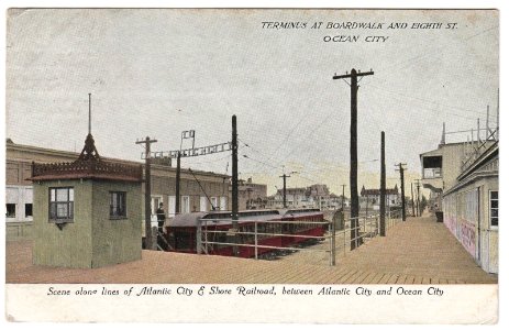 Scene along Atlantic City and Shore Railroad, between Atlantic City and Ocean City - Terminus at Boardwalk and Eight St. - Ocean City photo