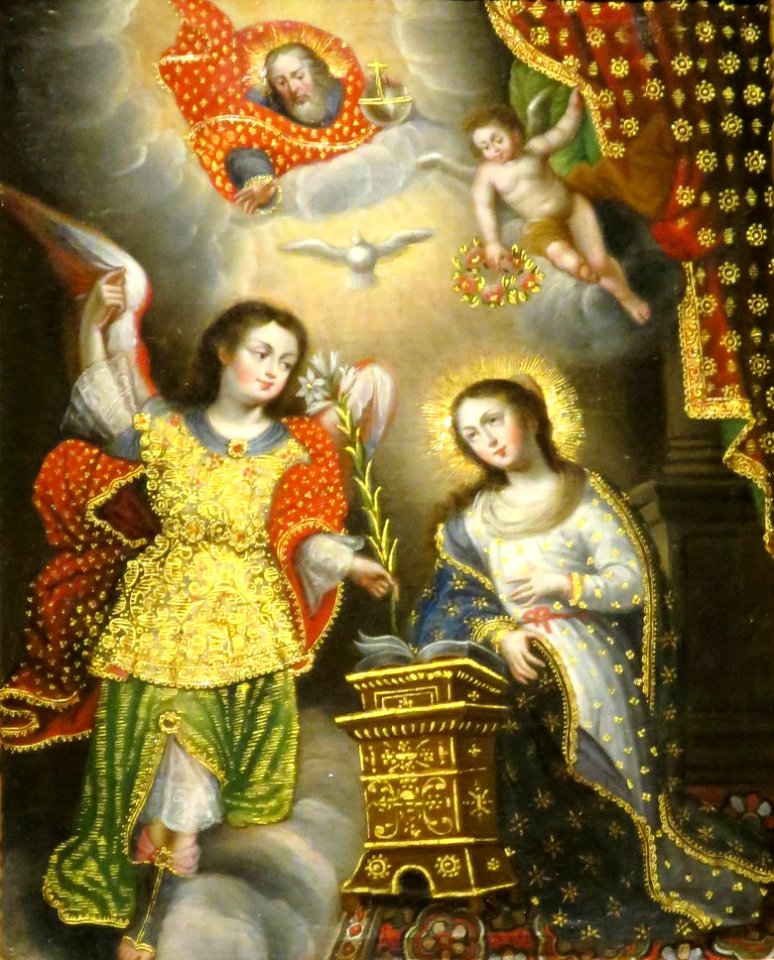 Scene from the Life of Mary, anonymous 18th century, Convento de Santo Domingo del Cusco