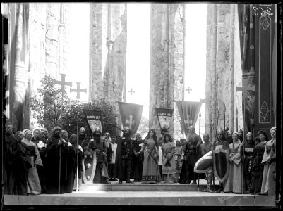Scene from the play Sancta Maria at Sankt Nicolai in Visby 1901 - SMV - StN002