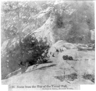 Scene from the top of the Vernal Fall, Yosemite Valley, Mariposa County LCCN2002717163