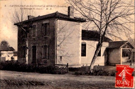 Saugnac-et-Muret (Landes) - Castelnau - groupe scolaire 1
