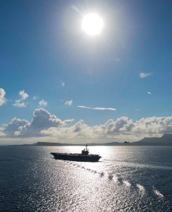 Saxon Warrior is a United States and United Kingdom co-hosted carrier strike group exercise that demonstrates interoperability and capability to respond to crises and deter potential threats. (35609860234)