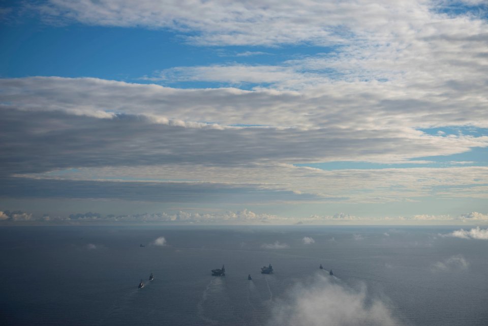 Saxon Warrior is a United States and United Kingdom co-hosted carrier strike group exercise that demonstrates interoperability and capability to respond to crises and deter potential threats. (35644242614)