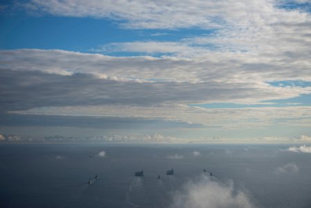 Saxon Warrior is a United States and United Kingdom co-hosted carrier strike group exercise that demonstrates interoperability and capability to respond to crises and deter potential threats. (35644242614)