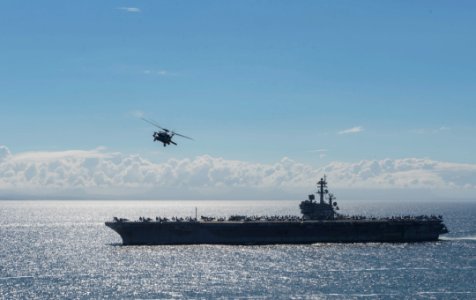 Saxon Warrior is a United States and United Kingdom co-hosted carrier strike group exercise that demonstrates interoperability and capability to respond to crises and deter potential threats. (36048024720)