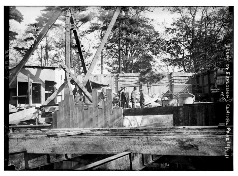 Scene of explosion - Central Park LCCN2014689687