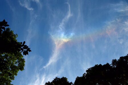 Cloudscape rainbow clouds photo