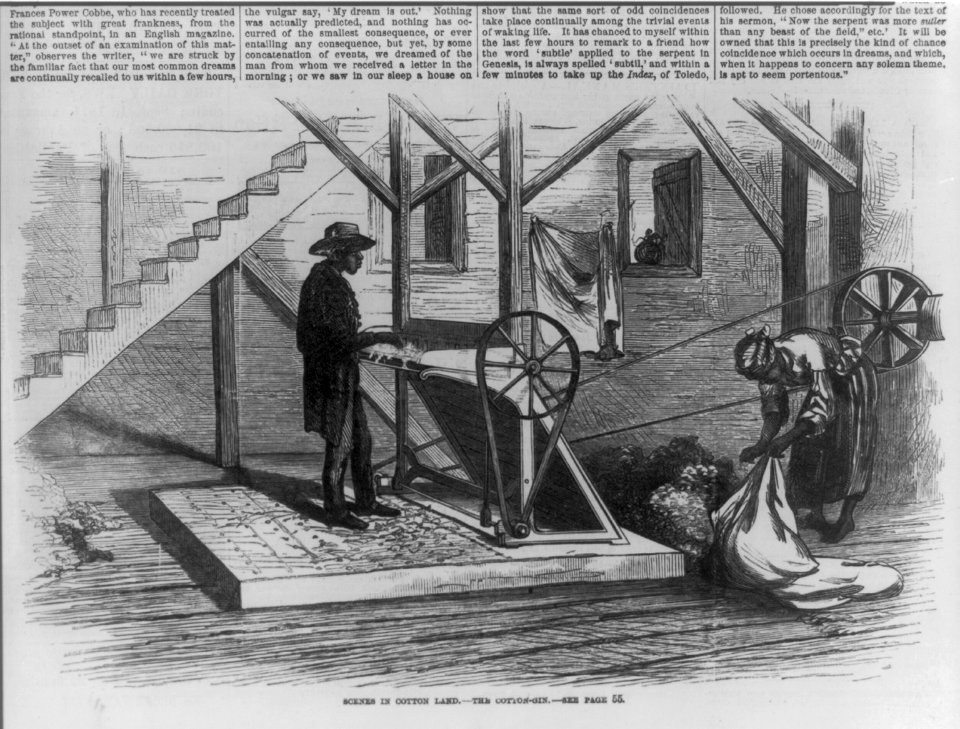 Scenes in cotton land- The cotton gin LCCN99614139