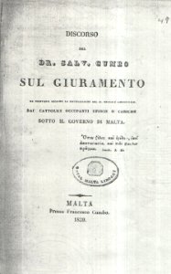 Saviour Cumbo - Sul Giuramento