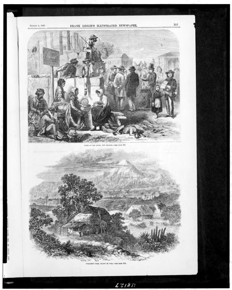 Scene on the levee, New Orleans Turquino's Peak, island of Cuba. LCCN97512279