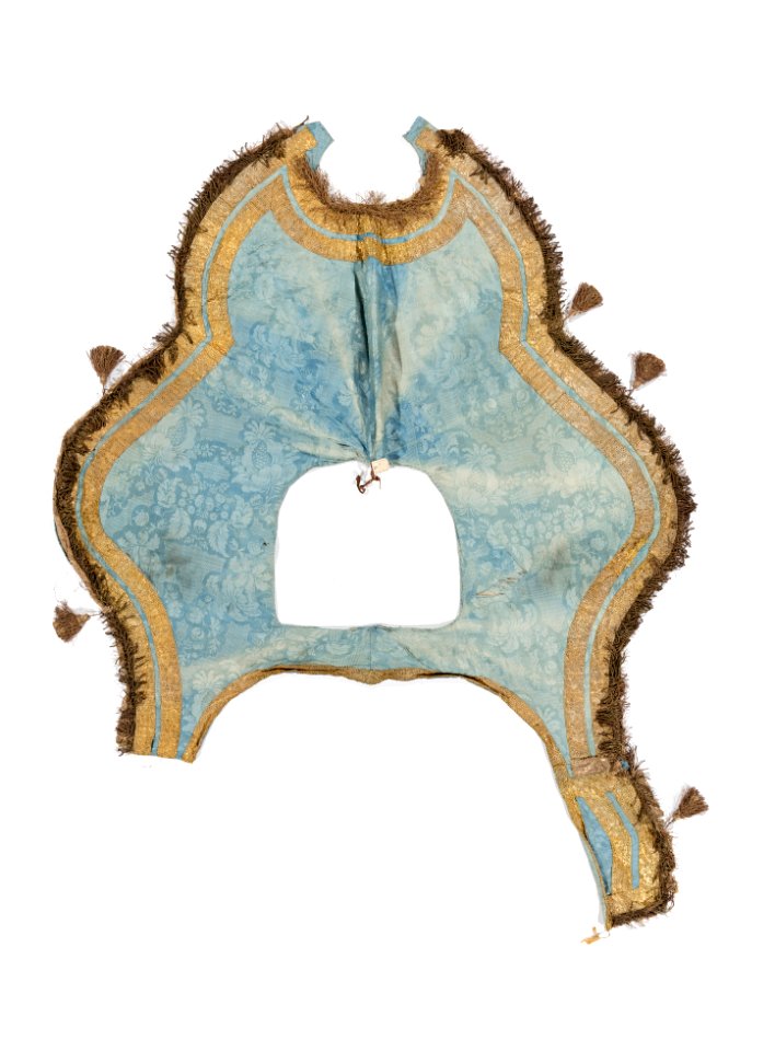 Schabrak av ljusblått siden, 1777 - Livrustkammaren - 107020