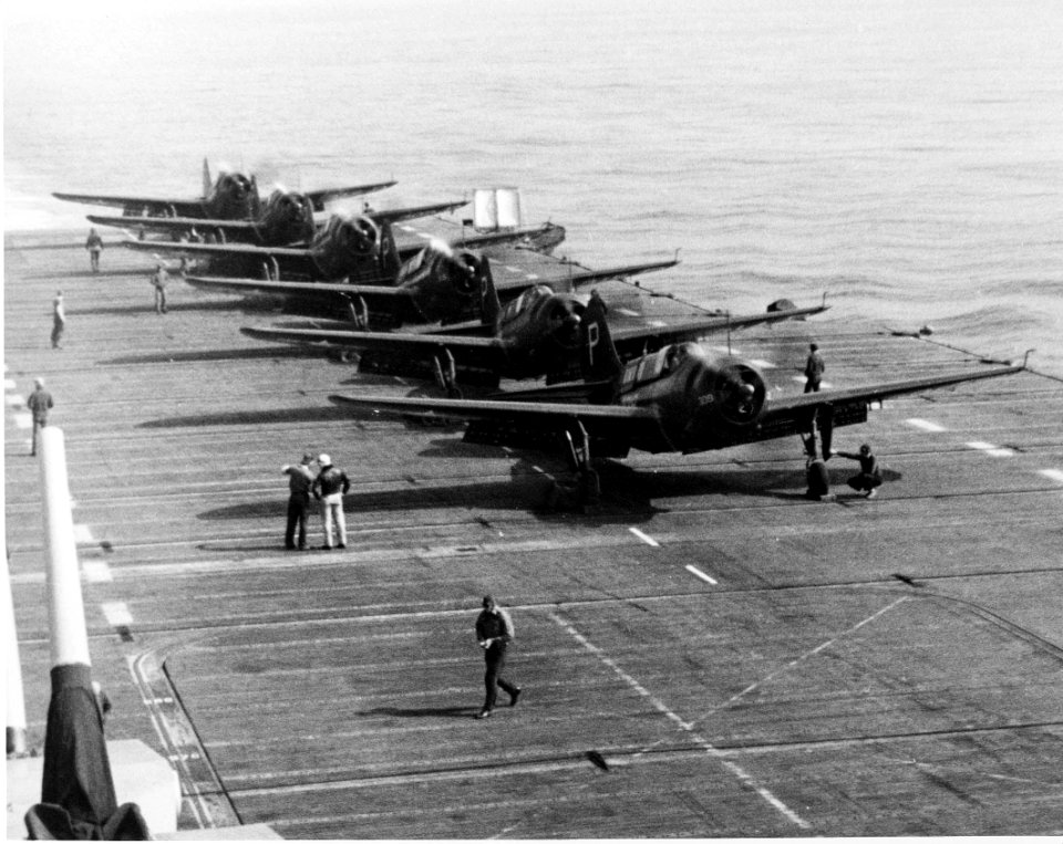 SB2C-5s on USS Tarawa 1947