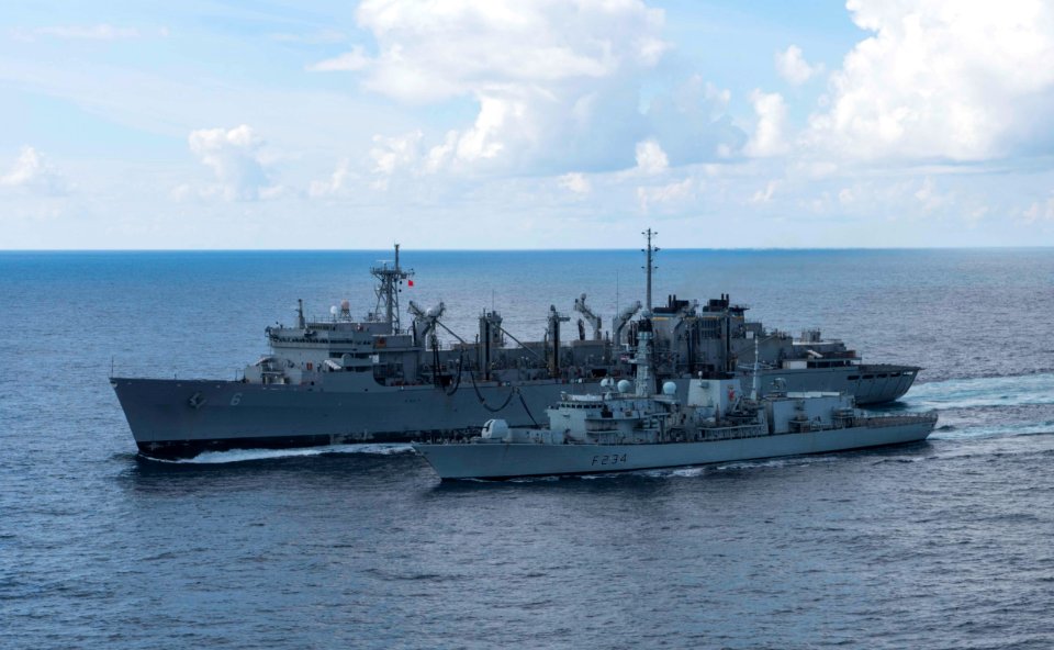 Saxon Warrior is a United States and United Kingdom co-hosted carrier strike group exercise that demonstrates interoperability and capability to respond to crises and deter potential threats. (36276527252)