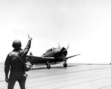 SBD-3 8-S-9 on USS Hornet 1942