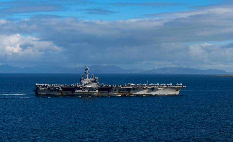 Saxon Warrior is a United States and United Kingdom co-hosted carrier strike group exercise that demonstrates interoperability and capability to respond to crises and deter potential threats. (36444831845)