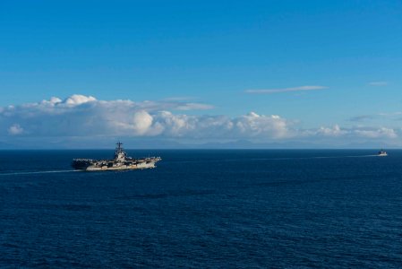 Saxon Warrior is a United States and United Kingdom co-hosted carrier strike group exercise that demonstrates interoperability and capability to respond to crises and deter potential threats. (36444838215)