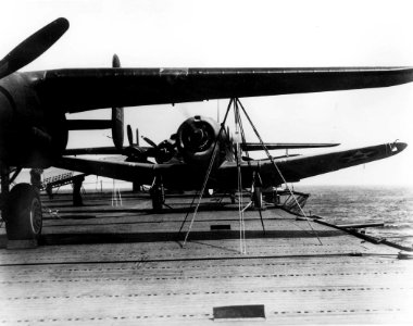 SBDs on USS Hornet Apr 1942