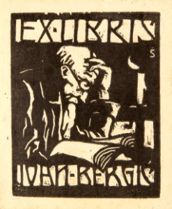 Saša Šantel - Ex libris prof Bergića