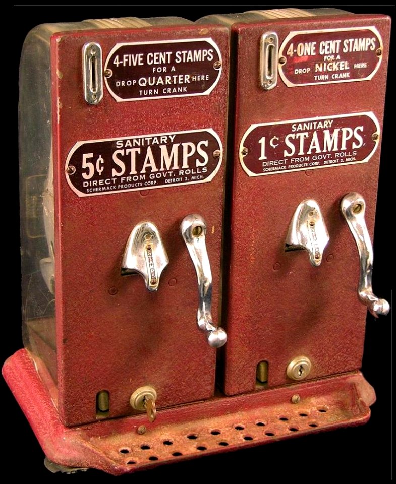 Schermack stamp vending machine