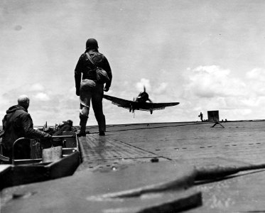 SBD VB-8 landing Hornet Midway