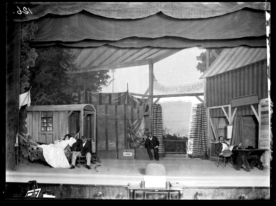 Scene from Djurtämjerskan at Östermalmsteatern 1904 - SMV - ÖT008