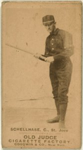 Schellhasse, St. Joseph Team, baseball card portrait LCCN2008675212