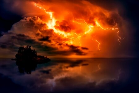 Storm weather bolts photo