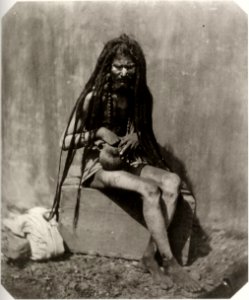 Schlagintweit, Robert - Hindu-Fakir aus Benares (Zeno Fotografie)