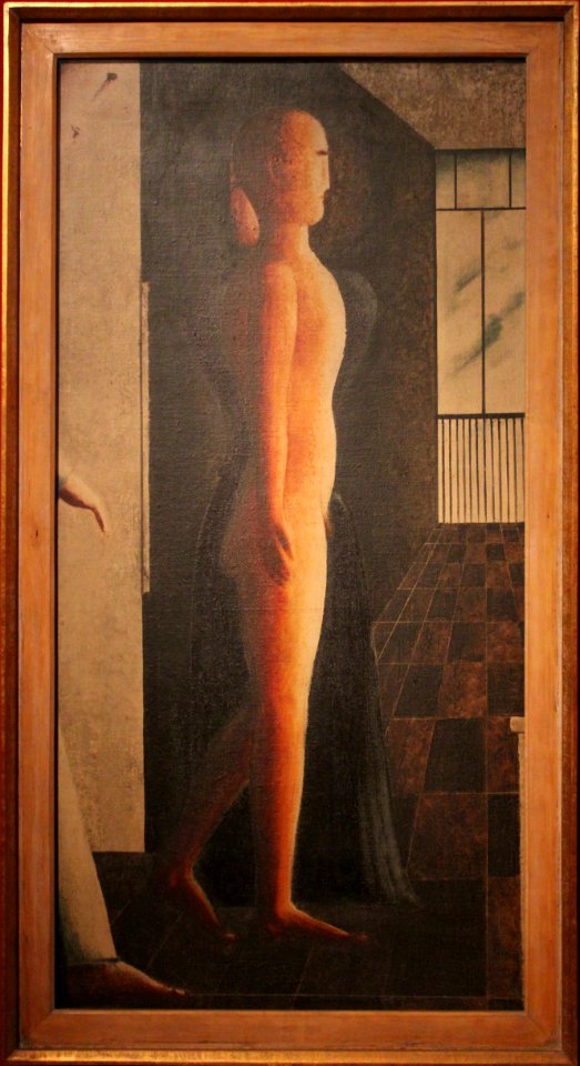 Schlemmer, Oskar - Nude, Woman, and Approaching Figure