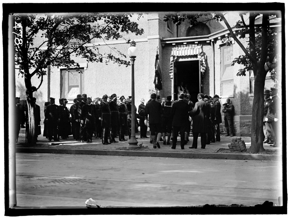 SCHLEY, WINFIELD SCOTT, REAR ADMIRAL, U.S.N. FUNERAL, ST. JOHN'S CHURCH. PALLBEARERS LCCN2016863397