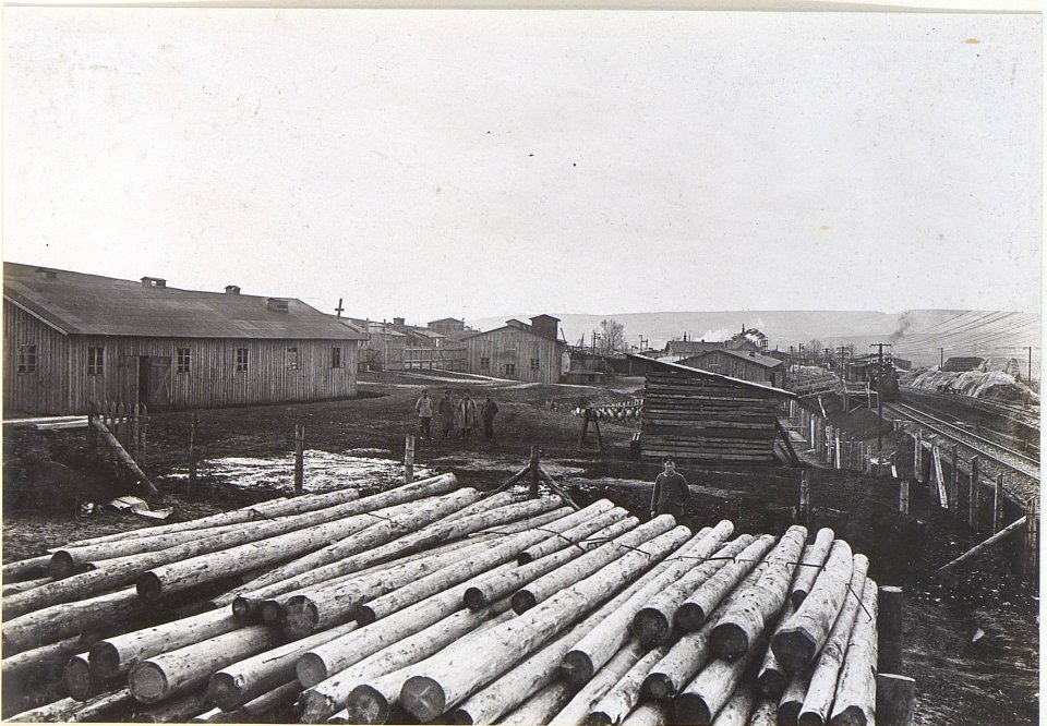 Schlachthaus am Bahnhof Potutorymit Ausladerampe (BildID 15438285)