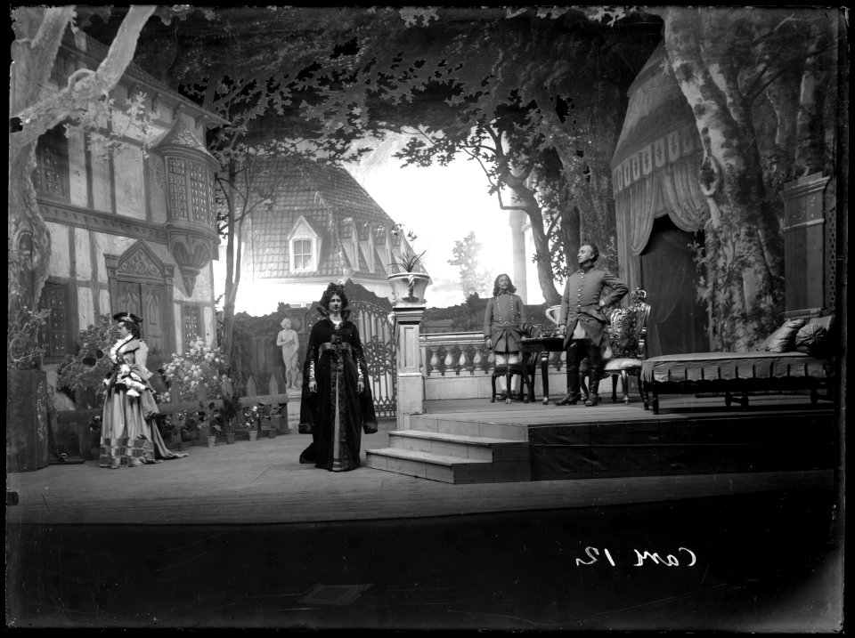 Scene from Karl XII at Dramaten 1902 - SMV - DrT003