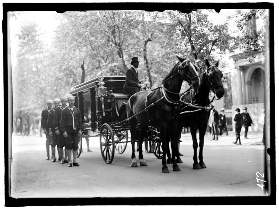 SCHLEY, WINFIELD SCOTT, REAR ADMIRAL, U.S.N. FUNERAL, ST. JOHN'S CHURCH. HEARSE LCCN2016863392