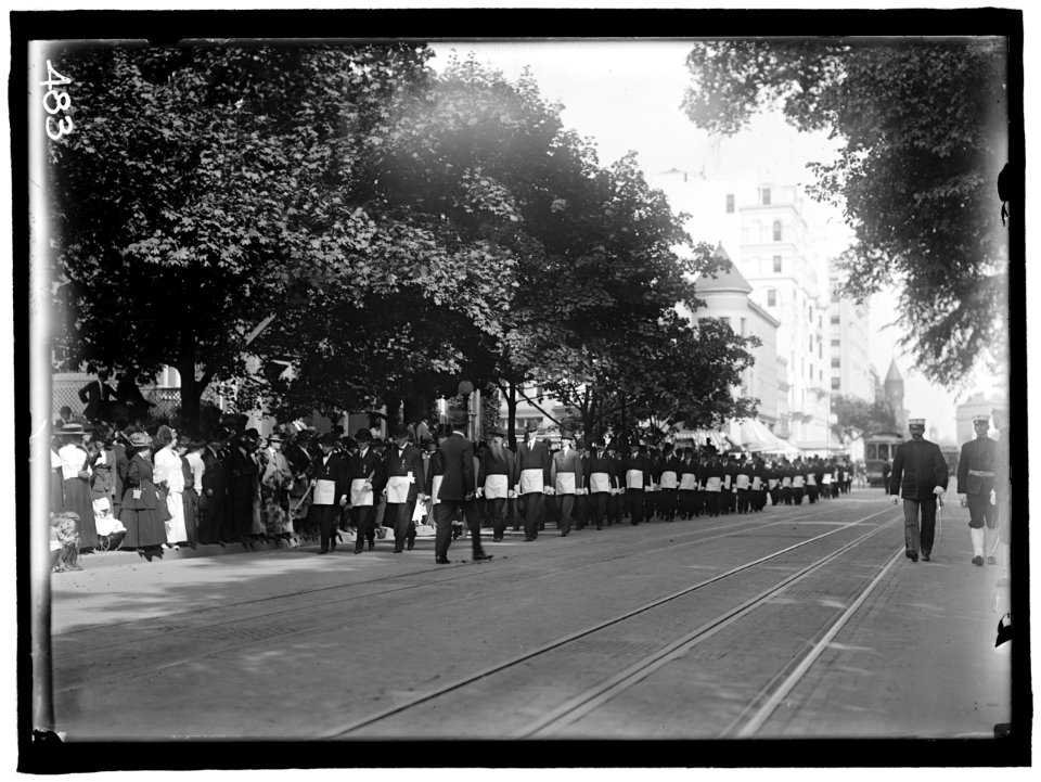 SCHLEY, WINFIELD SCOTT, REAR ADMIRAL, U.S.N. FUNERAL, ST. JOHN'S CHURCH. MASONS LCCN2016863402