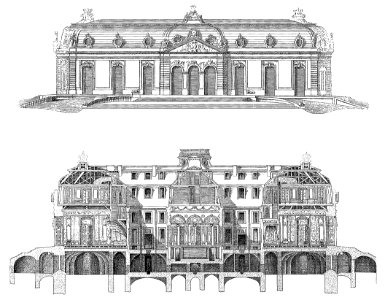 Schloss Benrath Zeichnung