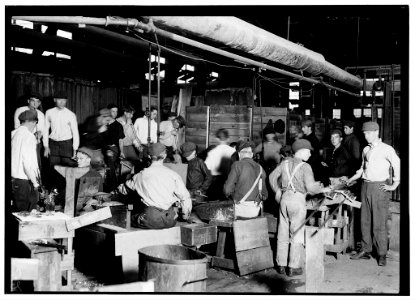 Scene in More-Jonas Glass Co., Bridgeton, N.J. Several young boys are to be seen in photo. LOC nclc.05443