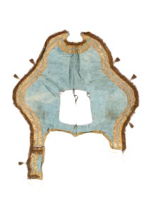 Schabrak av ljusblått siden, 1777 - Livrustkammaren - 107019