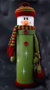 Santa claus snowman winter