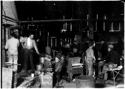 Scene in Woodbury Bottle Works. They work nights. Woodbury, N.J. - NARA - 523243 photo